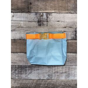 Drunk Elephant Recycled Natural Wood Travel Skincare Makeup Earth Friendly Bag
